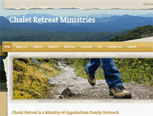Tablet Screenshot of chaletretreatministries.org
